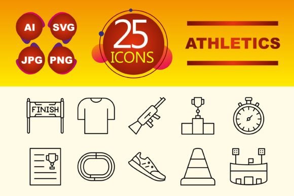 Athletics Graphics & Icons for Handmade Creators