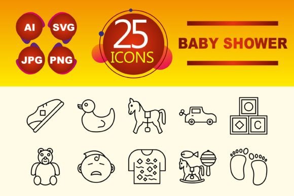 Baby Shower Graphics & Icons