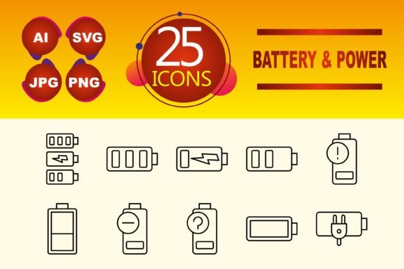 Battery and Power Graphics and Icons