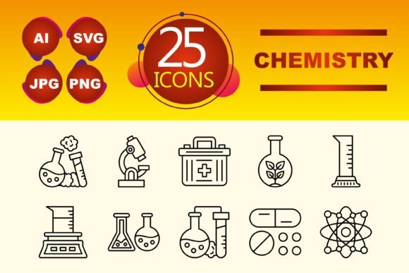 Chemistry Graphics and Icons for Modern Design