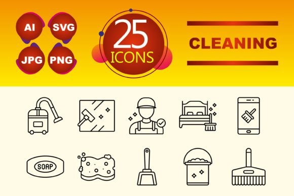 Cleaning Graphics & Icons for Local Business