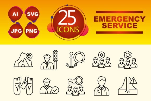 Emergency Service Graphics and Icons