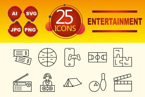 Entertainment Graphics & Icons for Local Business