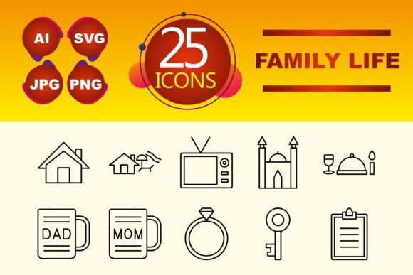 Family Life Graphics and Icons