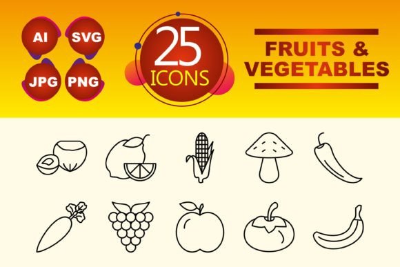 Fruits and Vegetables Graphics