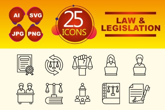 Law Legislation Graphics and Icons