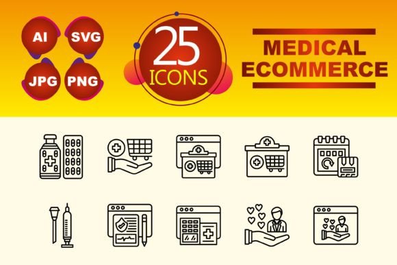 Medical Ecommerce Graphics and Icons
