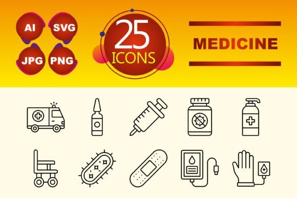 Medicine Graphics and Icons for Branding