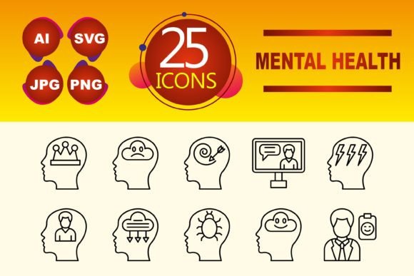 Mental Health Graphics and Icons