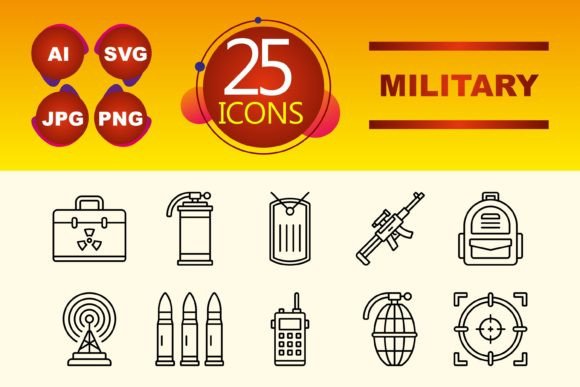Military Graphics and Icons for Crafting