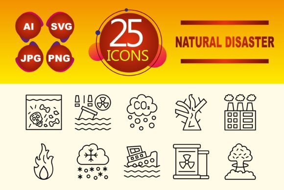 Natural Disaster Graphics and Icons