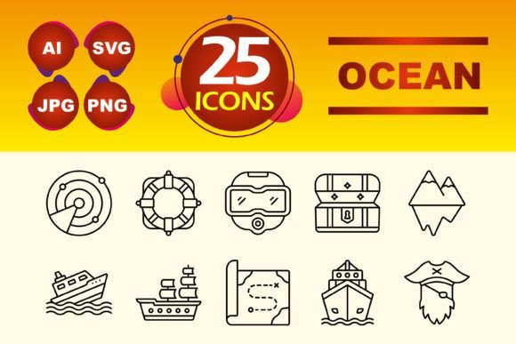 Ocean Graphics & Icons for Local Branding