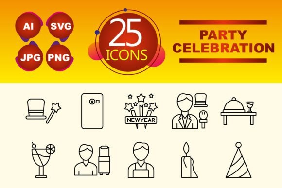 Party and Celebration Graphics and Icons