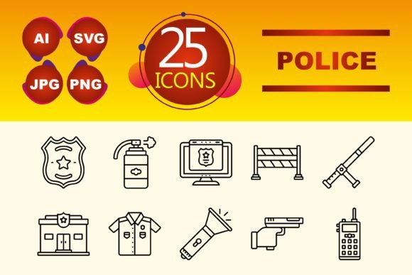 Police Graphics and Icons for Branding