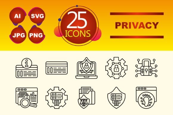 Privacy Graphics and Icons for Design Projects