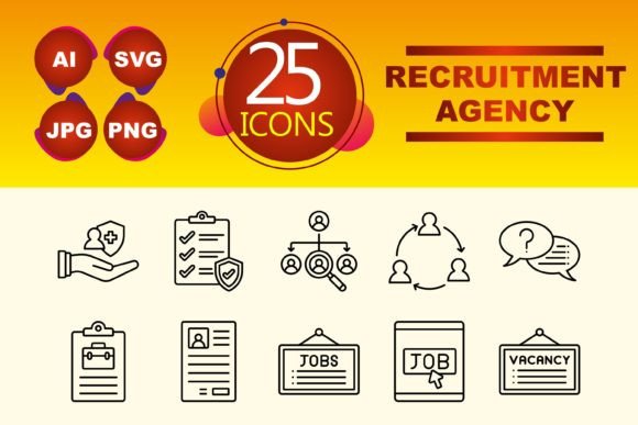 Recruitment Agency Graphics and Icons