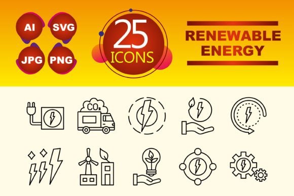 Renewable Energy Graphics and Icons