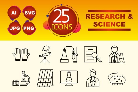 Research and Science Graphics and Icons