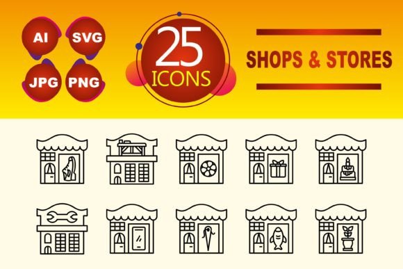 Shops and Stores Graphics & Icons