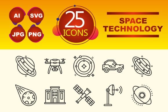 Space Technology Graphics and Icons