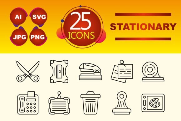 Stationary Graphics and Icons