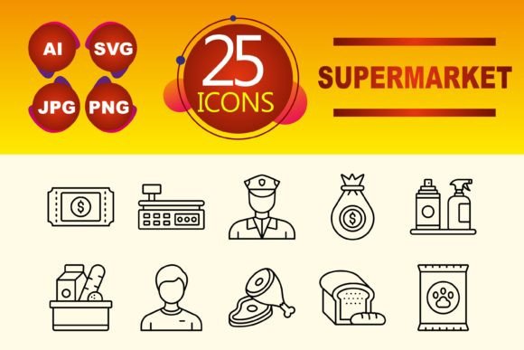Supermarket Graphics and Icons