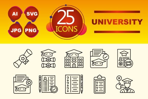 University Graphics and Icons