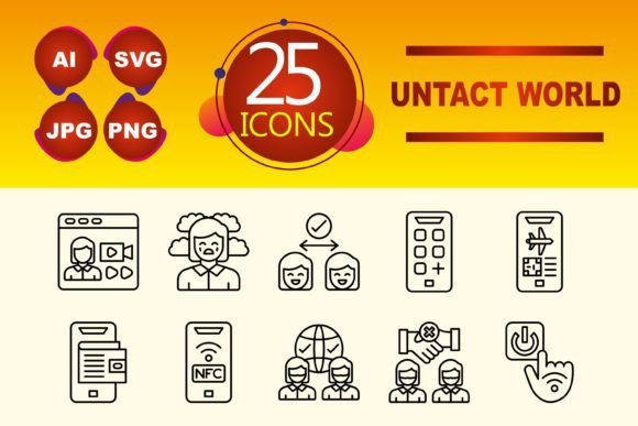 Untact World Graphics and Icons