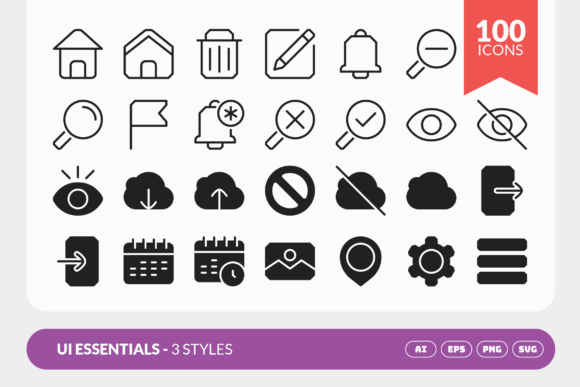 User Interface Essentials Icon Graphics and Icons