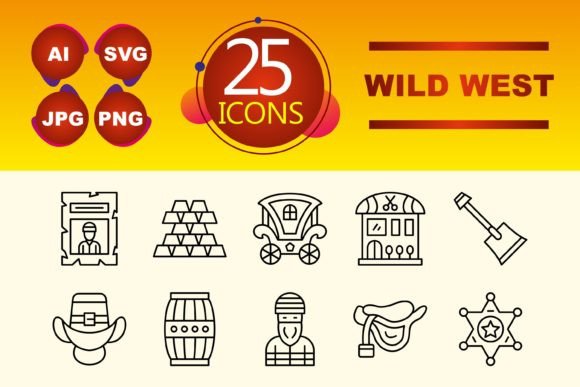 Wild West Graphics & Icons