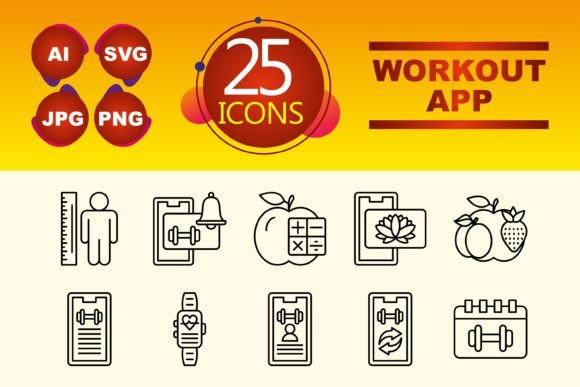 Workout App Graphics and Icons