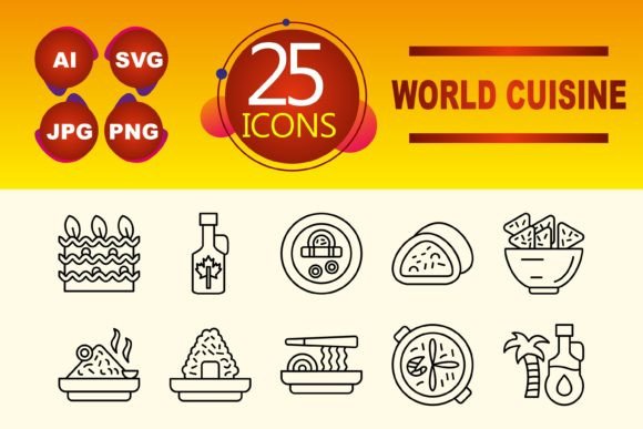World Cuisine Graphics & Icons